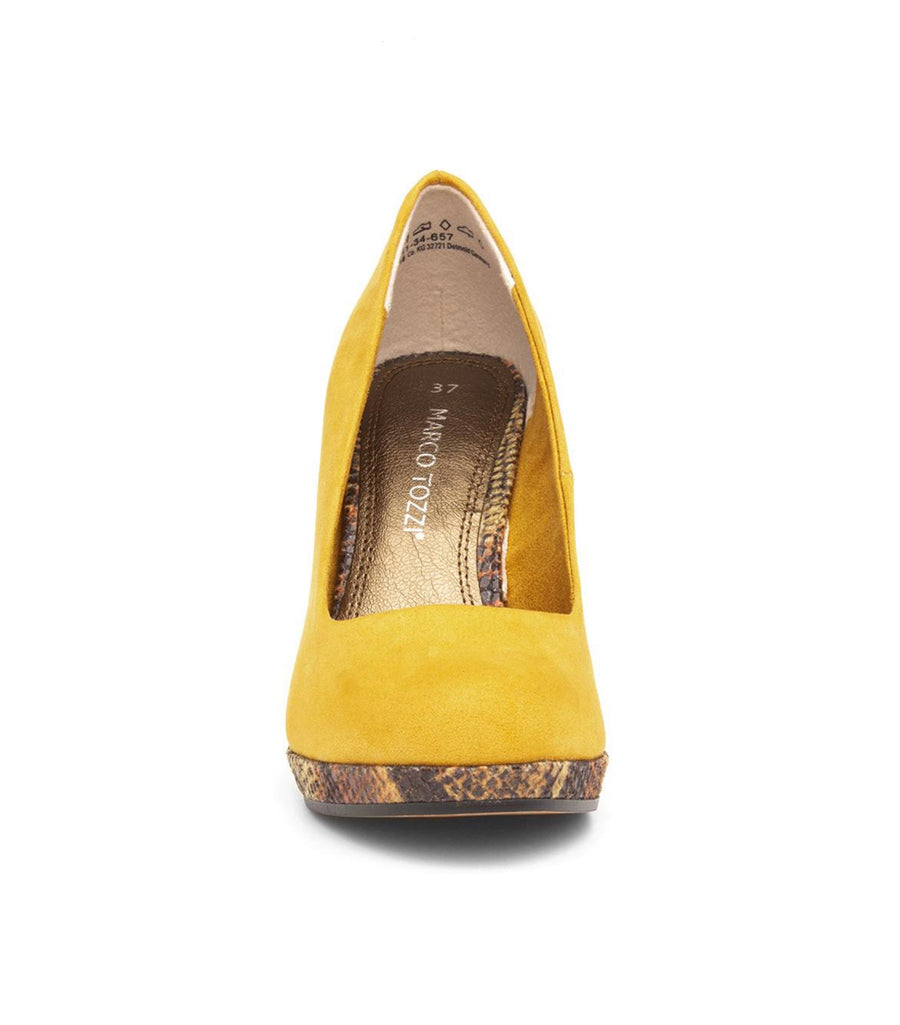 Marco Tozzi Womens Court Shoe - Yellow