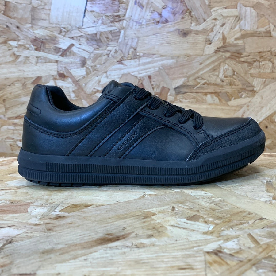 Geox Kids Arzach D School Shoe - Black