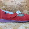 On Foot Womens Leather Flats - Red