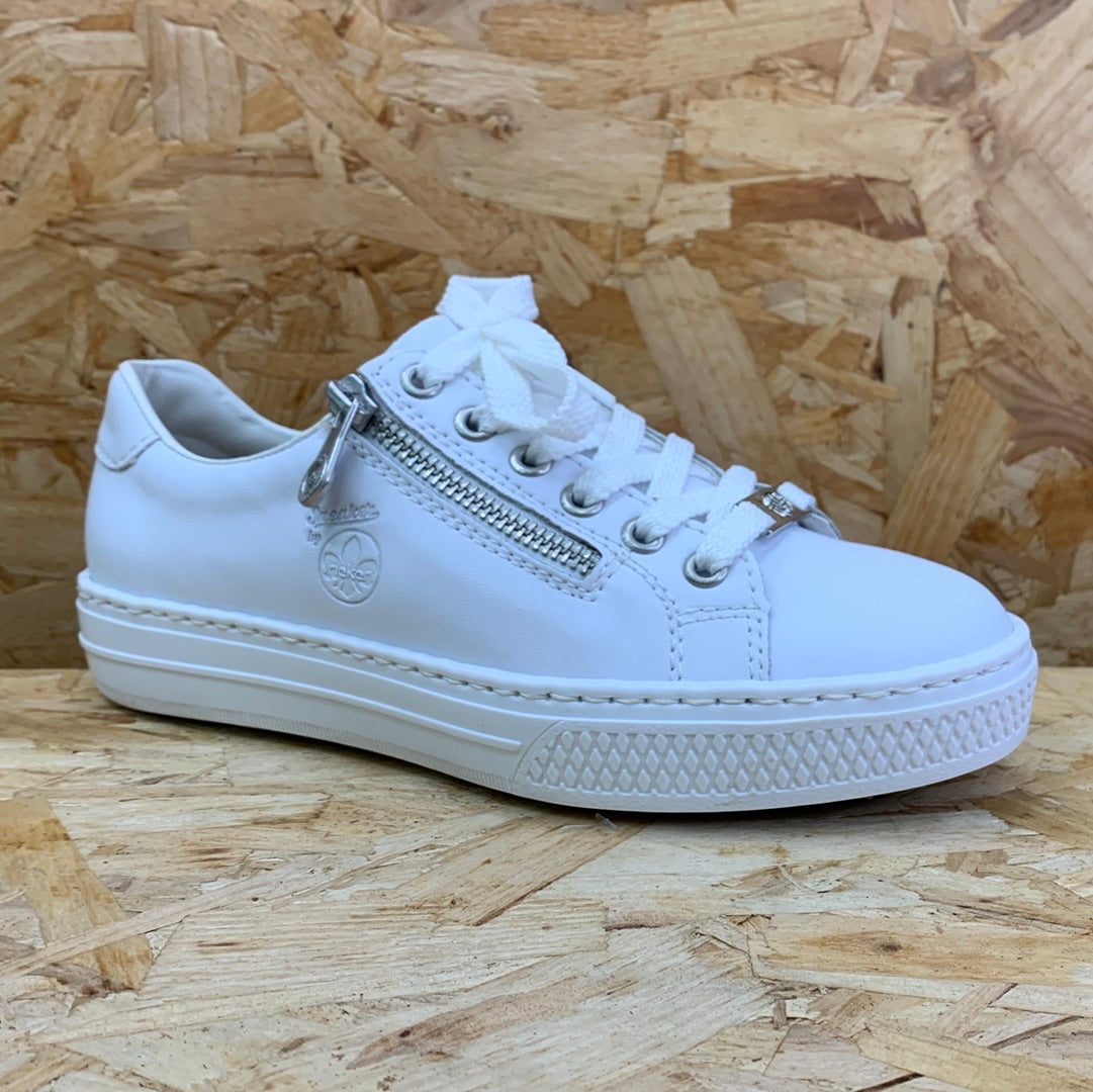 Rieker Womens Fashion Trainers - White - The Foot Factory