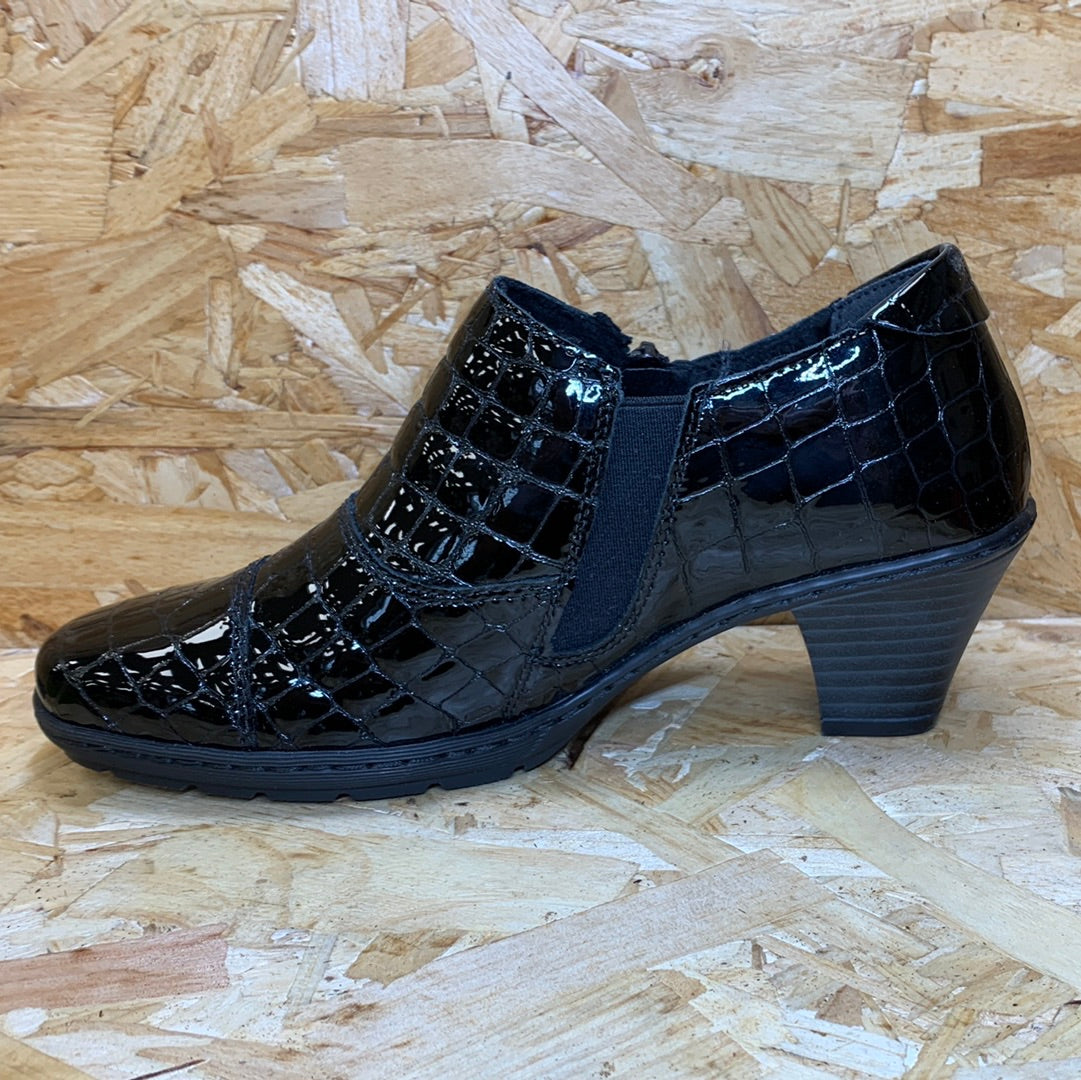 Rieker Womens Fashion Shoe - Black - The Foot Factory