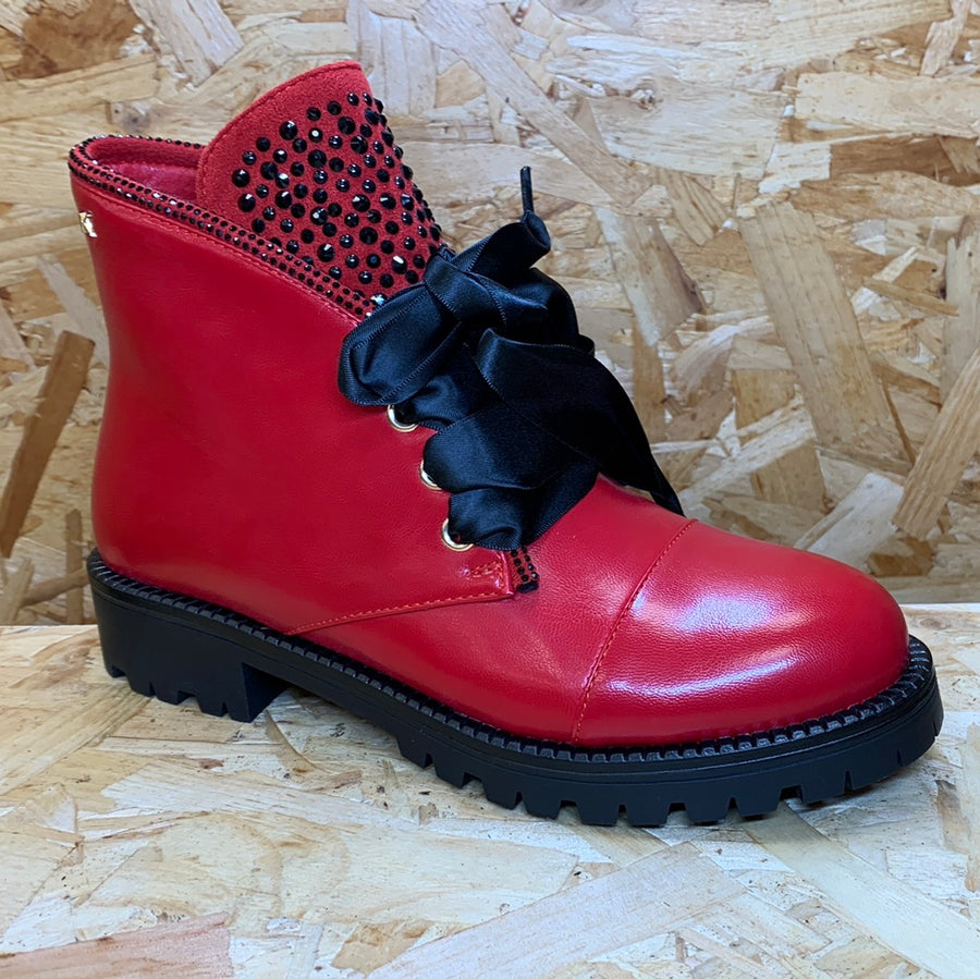 Kate Appleby Womens Bedale Ankle Boot - Poppy Red - The Foot Factory