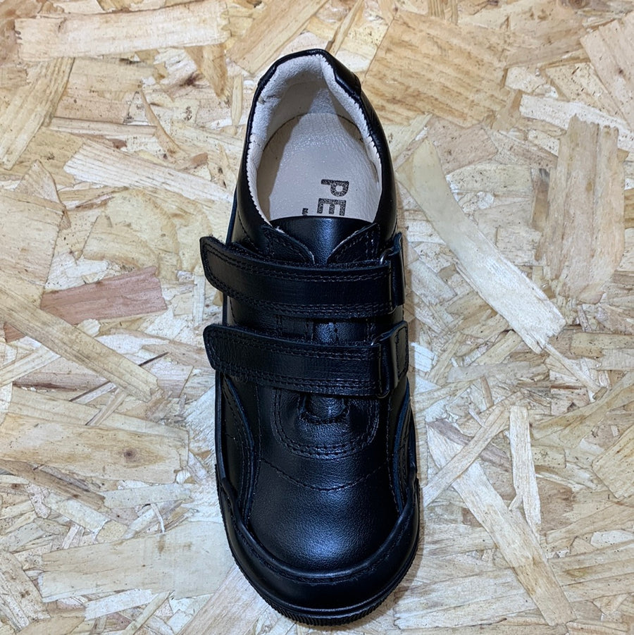 Petasil Kids Luke II Leather Shoe - Black
