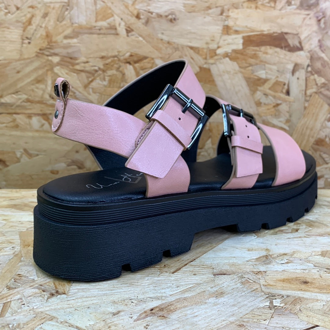 Una Healy Womens Fashion Platform Sandal - Pink