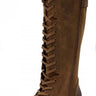 Oak & Hyde Womens Cesar Bridge 18 Leather Utility Boot - Cognac