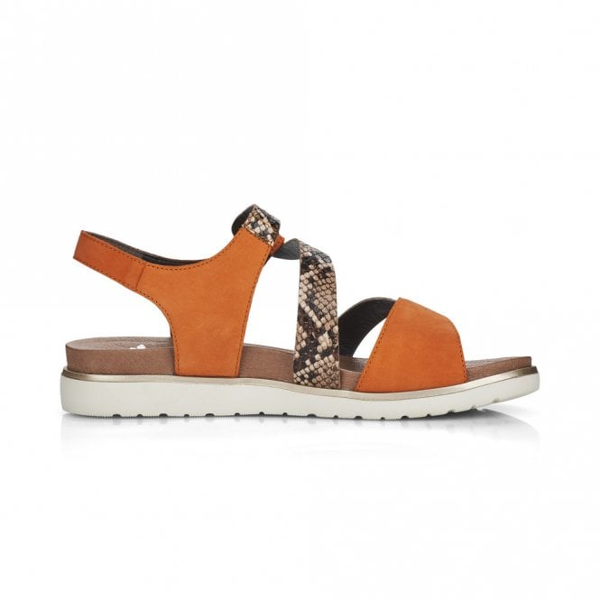 Rieker Womens Fashion Sandals - Orange