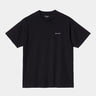 Carhartt Mens Script Embroidery Short Sleeve T-Shirt - Black - The Foot Factory