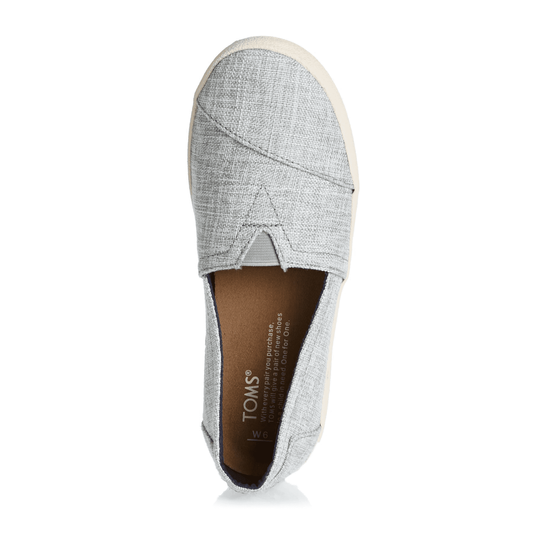 TOMS Avalon Drizzle Grey Metallic Woven