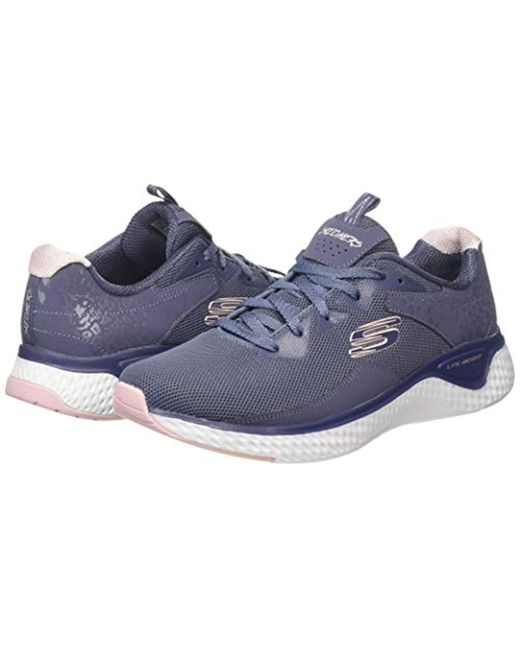 Skechers Womens Solar Fuse Trainer - Grey / Slate