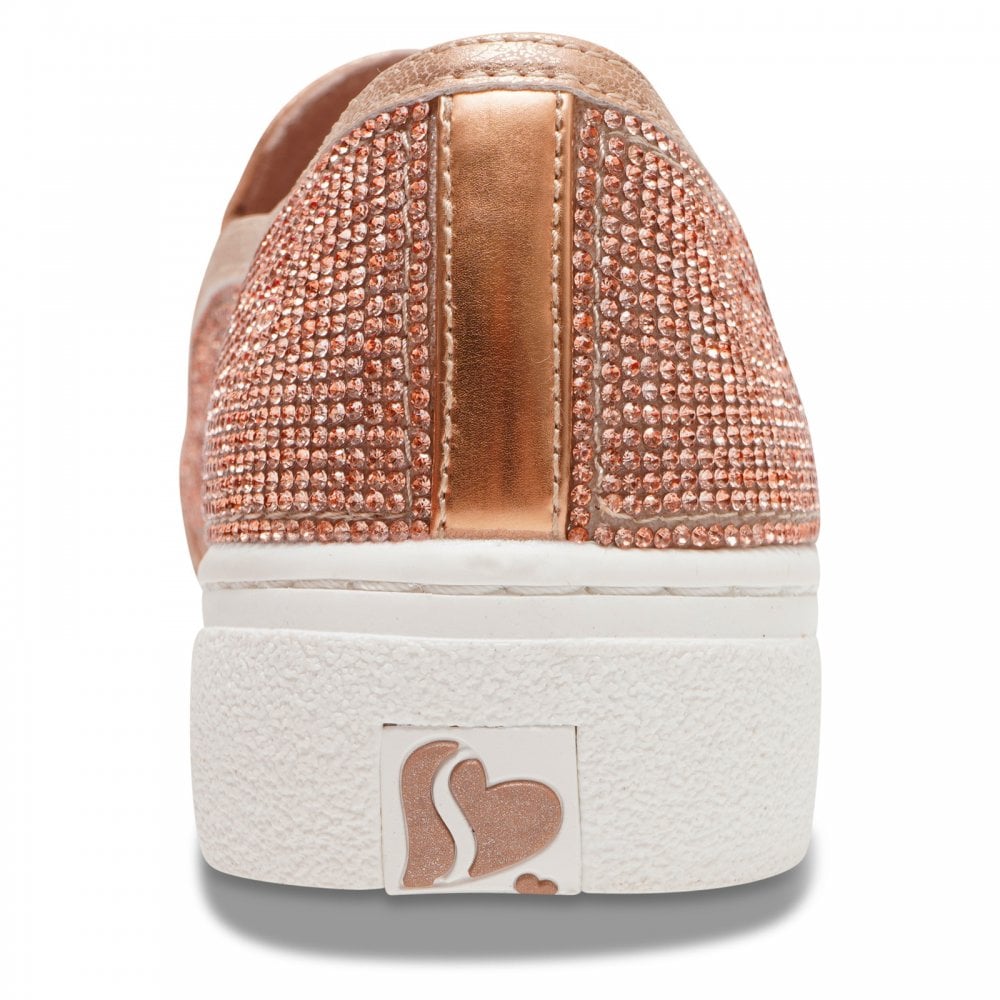 Glitter Skechers Damen Gold Skechers Street UNO GLITTER BOMB Fine