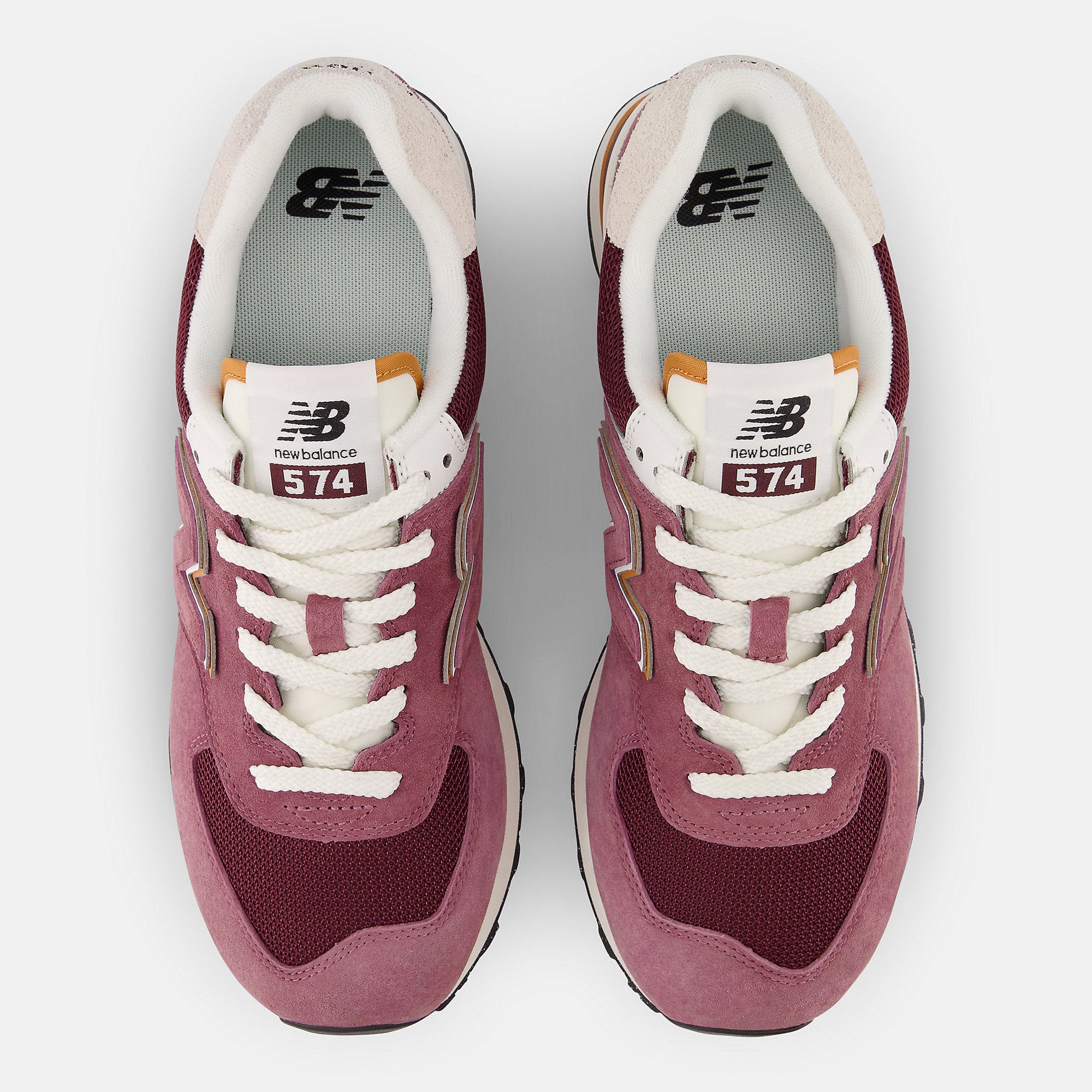 New Balance Mens 574 Fashion Trainers Burgundy