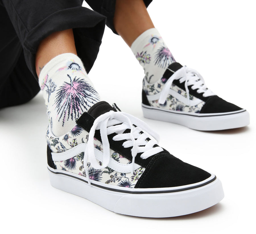 Vans - Old Skool - Women's Trainers - Paradise Floral - Orchid White