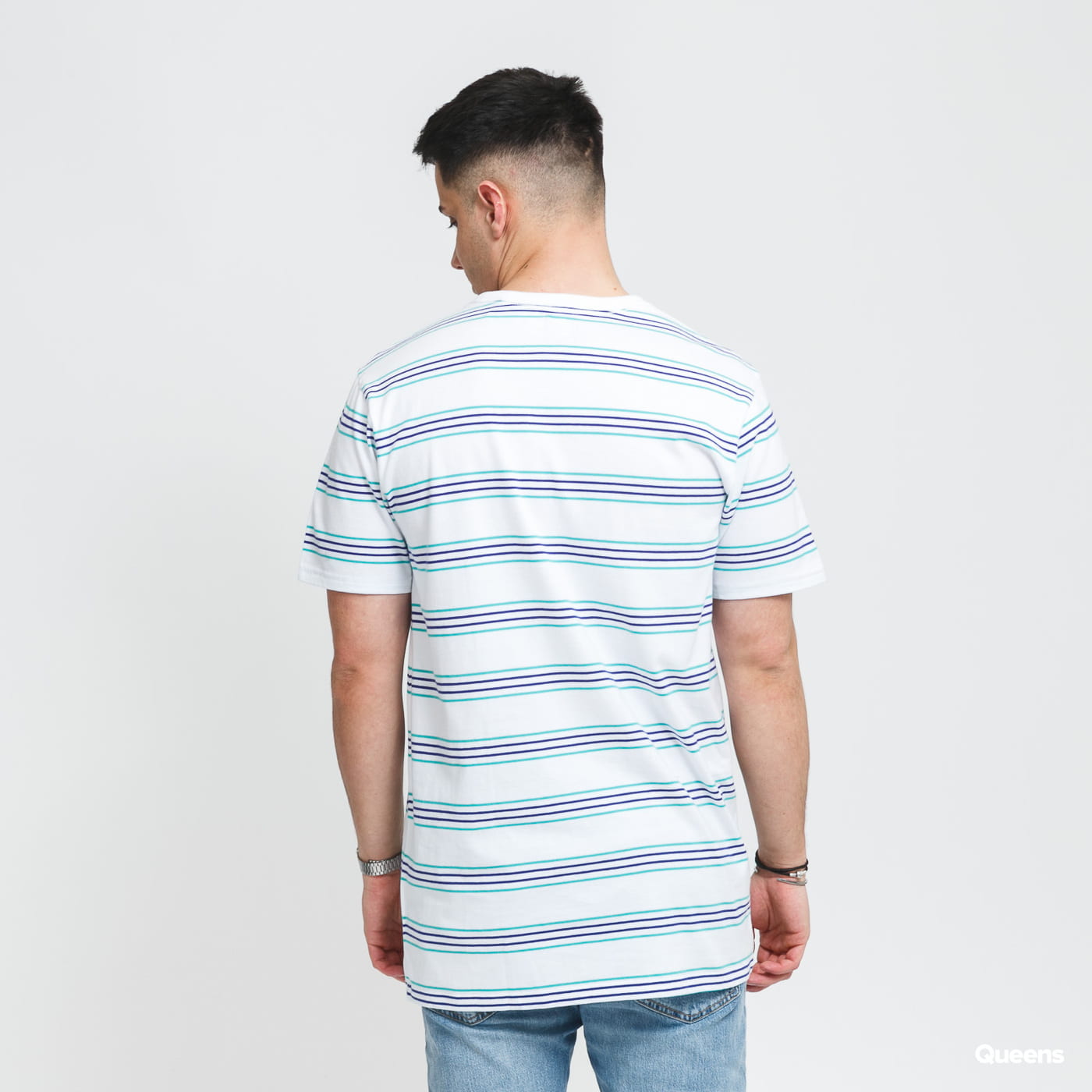 VANS Mens Stripe T-Shirt - White
