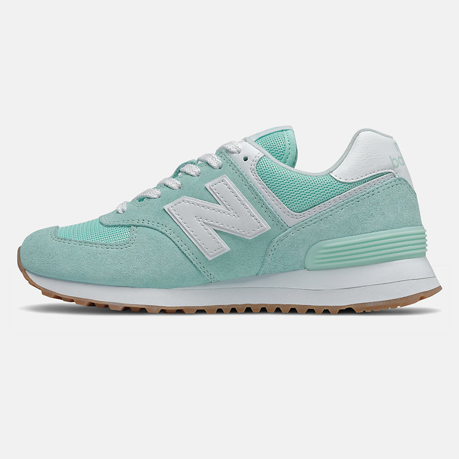 New Balance Womens 574 Fashion Trainers - Neo Mint